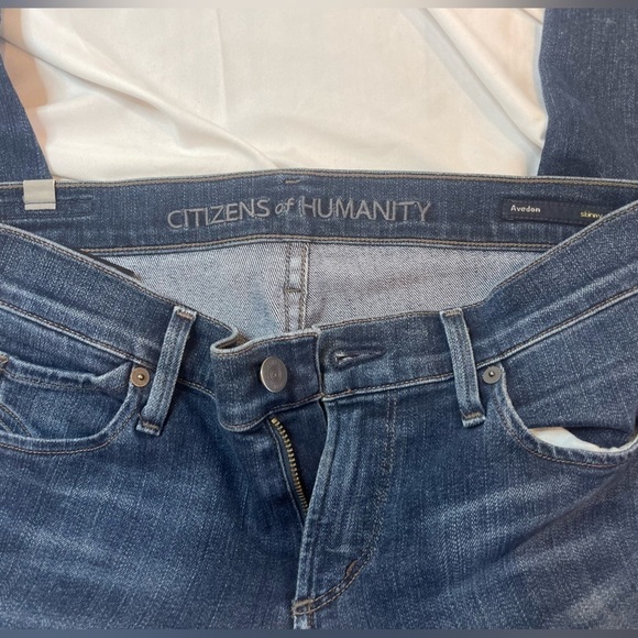 Citizens Of Humanity Avedon Skinny Jeans Women Sz 26 Mid Rise Stretch Dark Wash - Picture 12 of 16